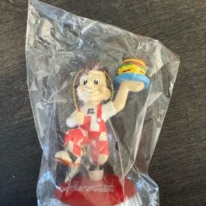 Coca Cola Red and White Big Boy Holiday Ornament with Burger